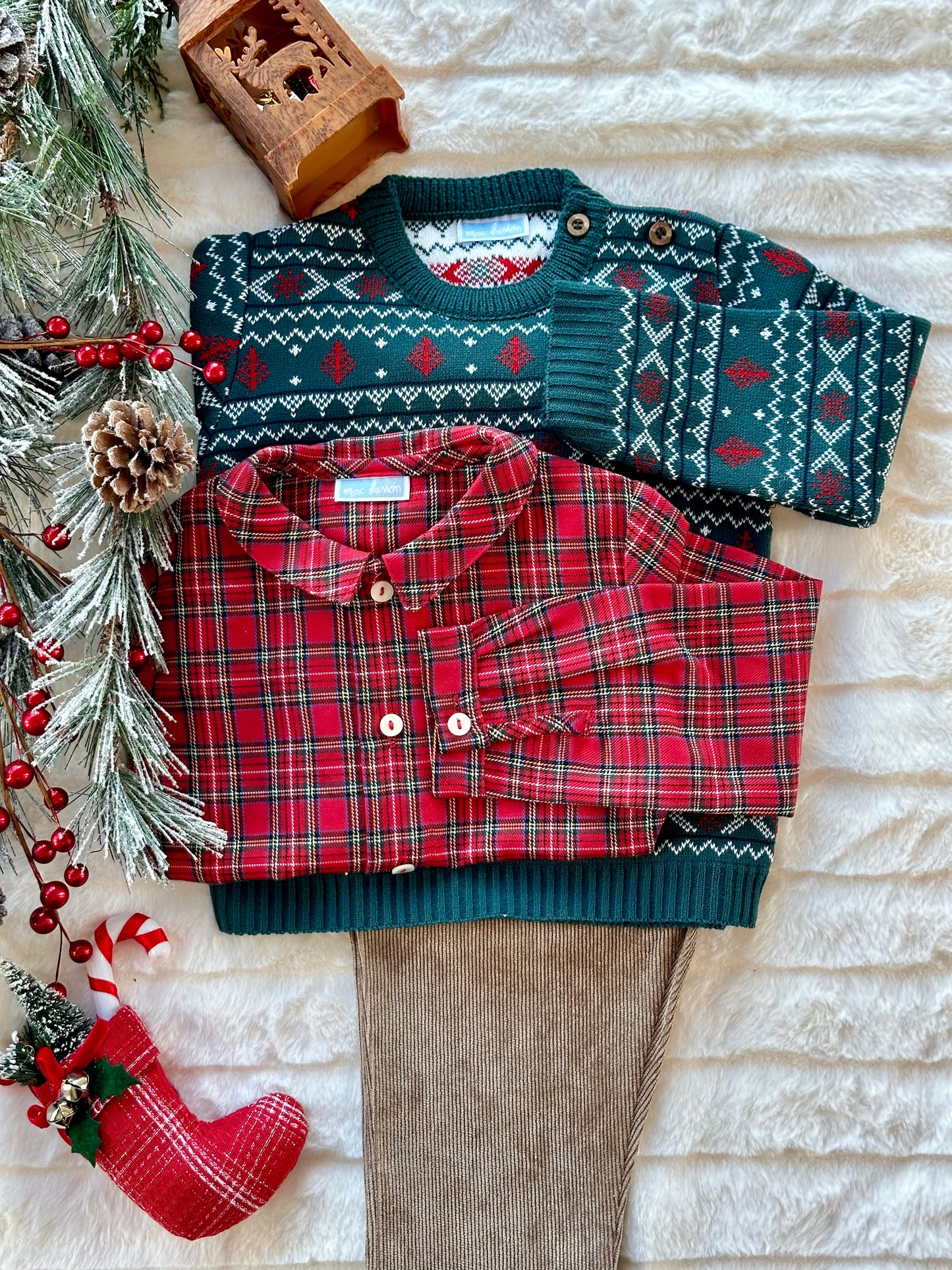 boys Christmas outfit, boys holiday sweater